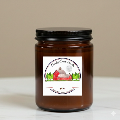 Carnation 8oz Amber Candle Carnation 8oz Amber Candle