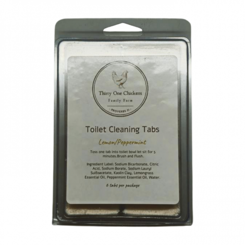 Toilet cleaning tabs (Peppermint and Lemon)