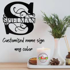 Monogram Metal Sign