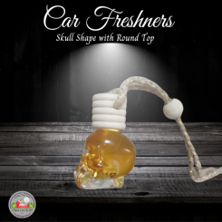 Car Fresheners Skull Clear Glass