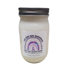 Alzheimers Awareness Candle 16oz candle 