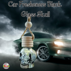 Car Fresheners Black Glass Skull