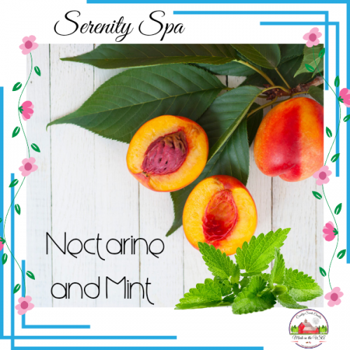 Nectarine and Mint 8oz candle