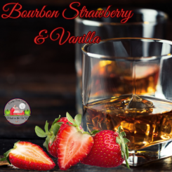 Bourbon Strawberry and Vanilla 16oz candle