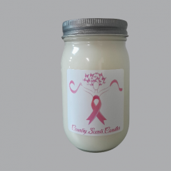 Breast Cancer Awareness Candle A