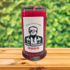 You Missed Trump Candle Red 20oz 