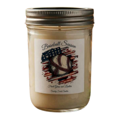 Baseball Season 8oz candle