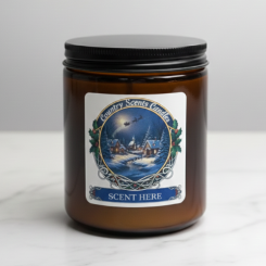 Apple Bourbon 8oz Amber Candle