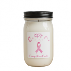 Pink Pony Breast Cancer Awareness Candle A