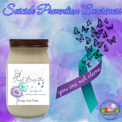 Suicide Awareness 16oz candle 