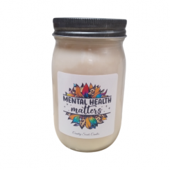 Mental Health Awareness 16oz Candle (Vanilla Scent) 