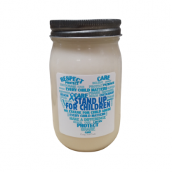 Child Abuse Awareness 16oz candle (Cotton Candy Scent)