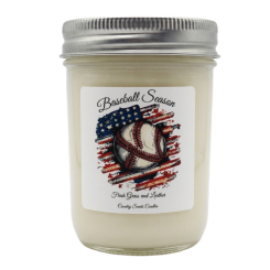 Baseball Season 8oz candle
