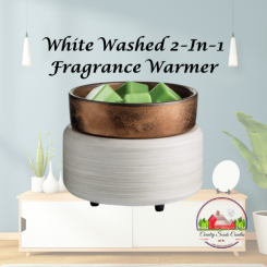 White Washed Bronze 2 In1 Classic Fragrance Warmer