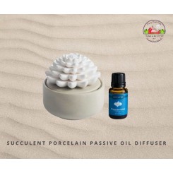 Succulent Porcelain Passive Oil Diffuser Succulent Porcelain Passive Oil Diffuser