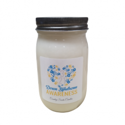 Down Syndrome Awareness 16oz candle 