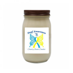 Deaf Awareness 16oz candle 