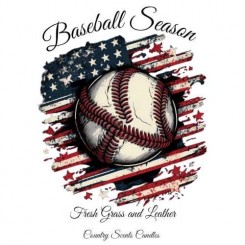 Baseball Season 8oz candle