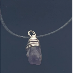 Wire Wrapped Amethyst Necklace Small 