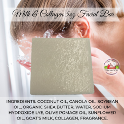 Milk and Collagen Facial 5oz soap bar