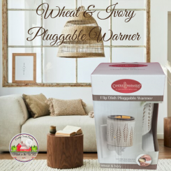 Wheat and Ivory Flip Dish pluggable warmer