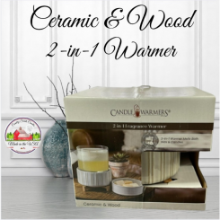 Ceramic and Wood 2-in-1 warmer