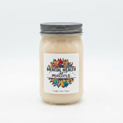 Mental Health Awareness 16oz Candle (Vanilla Scent) Mental Health Awareness 16oz Candle (Vanilla Scent)