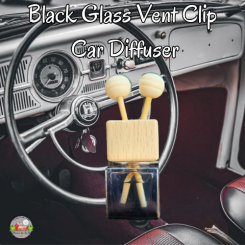 Black Glass Vent Clip Car Diffuser Black Glass Vent Clip Car Diffuser