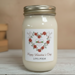 Valentine Label A 16oz Candle 