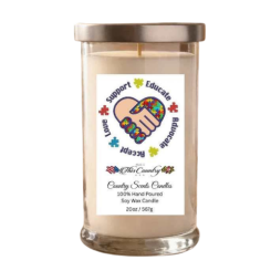 Autism Acceptance 20oz Libbey Candle 