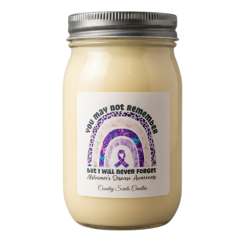 Alzheimers Awareness 16oz candle Alzheimers Awareness 16oz candle