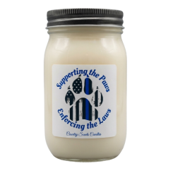 Police K9 Awareness 16oz candle 