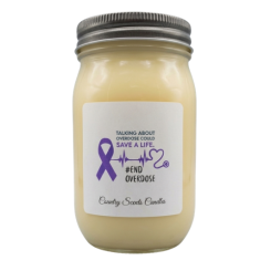 Overdose Awareness 16oz candle 