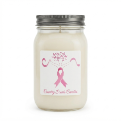 Breast Cancer Awareness Candle A