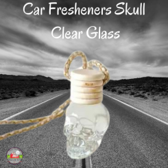 Car Fresheners Skull Clear Glass