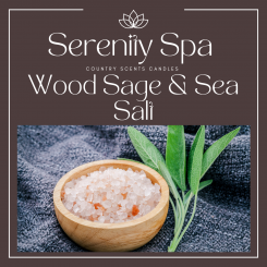 Wood Sage and Sea Salt  8oz candle