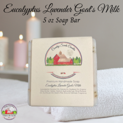 Eucalyptus Lavender Goats milk 5oz soap bar