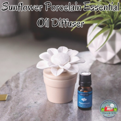 Sunflower Porcelain Essential Oil Diffuser 