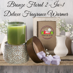 Bronze Floral 2 in 1 Deluxe Warmer