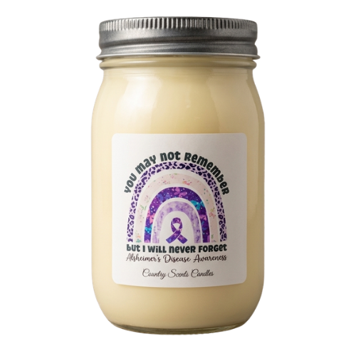 Alzheimers Awareness 16oz candle 