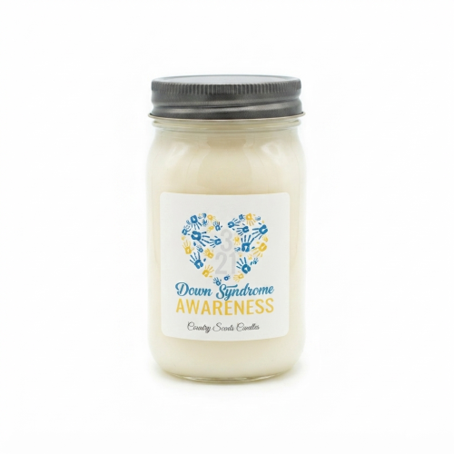 Down Syndrome Awareness 16oz candle 