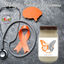 Multiple Sclerosis Awareness 16oz candle 