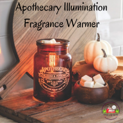 Apothecary Vintage Bulb Illumination Fragrance Warmer 