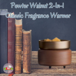 Pewter Walnut 2-In-1 Classic Fragrance Warmer