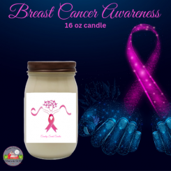 Breast Cancer Awareness 16oz candle 