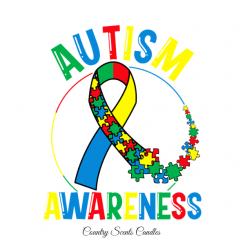 Autism Awareness 16oz candle (Lavender Chamomile Scent)