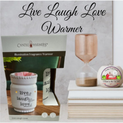 Live Laugh Love midsize warmer