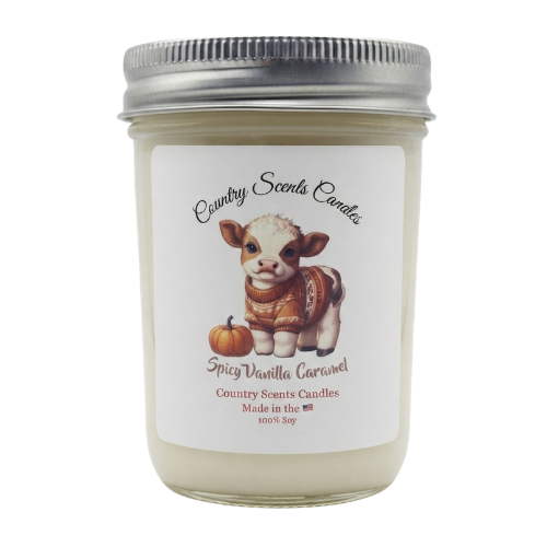 Spicy Vanilla Caramel 8oz Limited Edition Candle 