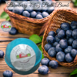 Blueberry bath bomb