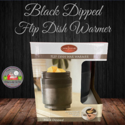 Black Flip Dish Wax Warmer